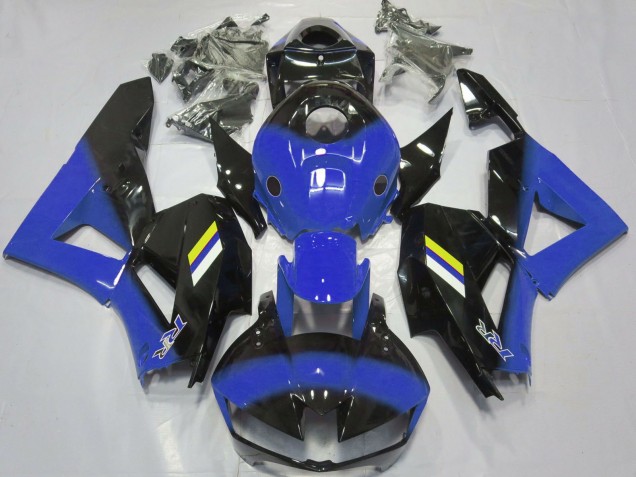 Honda CBR600RR Motorrad Verkleidung 2013-2023 - Blau Glanzendes Schwarz Weiss Gelb