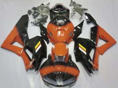 Honda CBR600RR Motorrad Verkleidung 2013-2023 - Orange Glanzendes Schwarz Weiss Gelb