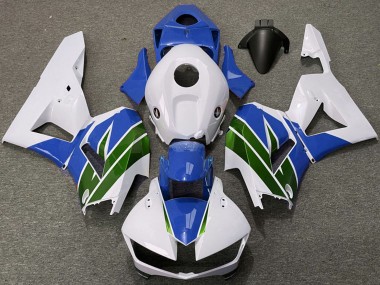 Honda CBR600RR Motorrad Verkleidung 2013-2023 - Weiss Blau Grun