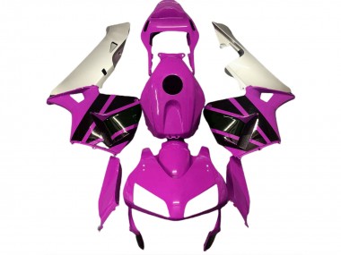 Honda CBR600RR Motorrad Verkleidung 2003-2004 - Silber Rosa Glanzendes Schwarz