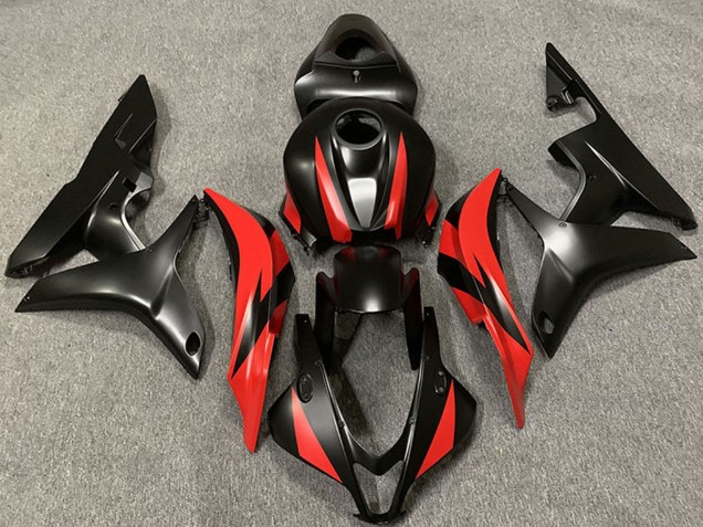 Honda CBR600RR Motorrad Verkleidung 2007-2008 - Rot Matt Schwarz