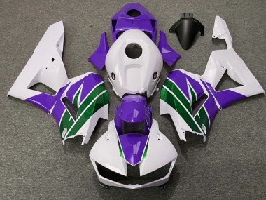 Honda CBR600RR Motorrad Verkleidung 2013-2023 - Weiss Lila Grun