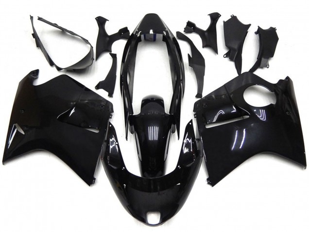Honda CBR1100XX Blackbird Motorrad Verkleidung 1996-2007 - Glanzendes Schwarz