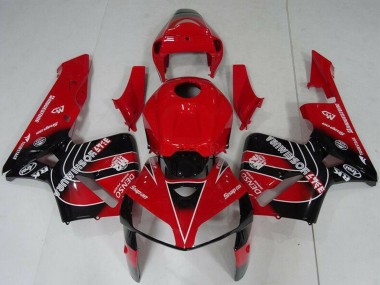 Honda CBR600RR Motorrad Verkleidungen Kit 2005-2006 - Rot Schwarz