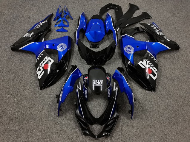 Suzuki GSXR 1000 Motorrad Verkleidung 2009-2016 - Schwarz Blau