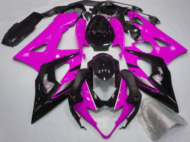 Suzuki GSXR 1000 Motorrad Verkleidung 2005-2006 - Rosa Glanzendes Schwarz