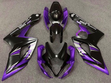 Suzuki GSXR 1000 Motorrad Verkleidung 2005-2006 - Matt Schwarz Lila