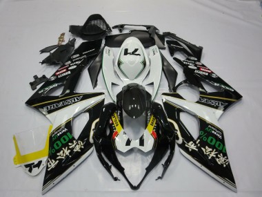 Suzuki GSXR 1000 Motorrad Verkleidung 2005-2006 - Weiss Schwarz Gelb Rot Grun RockStar