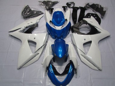 Suzuki GSXR 1000 Motorrad Verkleidung 2009-2016 - Weiss Blau