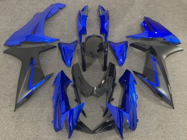 Suzuki GSXR 600 / GSXR 750 Motorrad Verkleidung 2011-2024 - Blau Schwarz Grau
