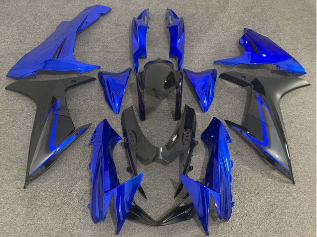 Suzuki GSXR 600 / GSXR 750 Motorrad Verkleidung 2011-2024 - Blau Schwarz Grau