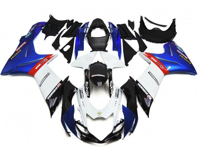 Suzuki GSXR 600 / GSXR 750 Abs Motorrad Verkleidungen 2011-2024 - Blau Weiss Rot