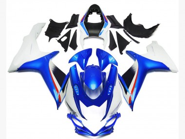 Suzuki GSXR 600 / GSXR 750 Motorrad Verkleidung 2011-2024 - Weiss Blau Rot