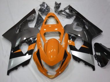 Suzuki GSXR 600 / GSXR 750 Motorrad Verkleidung 2004-2005 - Orange Silber