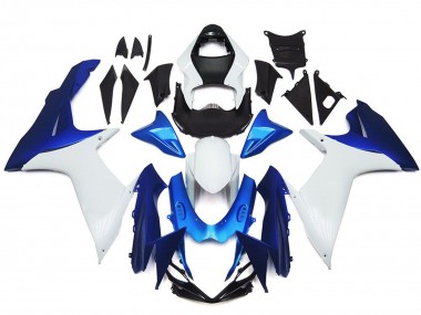 Suzuki GSXR 600 / GSXR 750 Motorrad Verkleidung 2011-2024 - Weiss Blau
