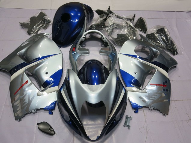 Suzuki GSXR 1300 Motorrad Verkleidung 1996-2007 - Silber Blau