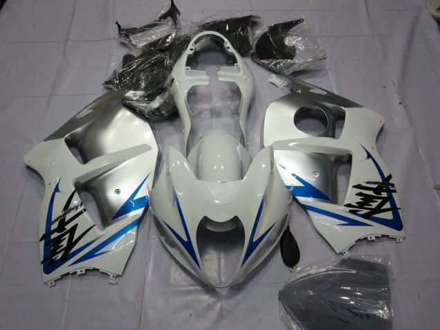 Suzuki GSXR 1300 Motorrad Verkleidung 1996-2007 - Weiss Silber Blau