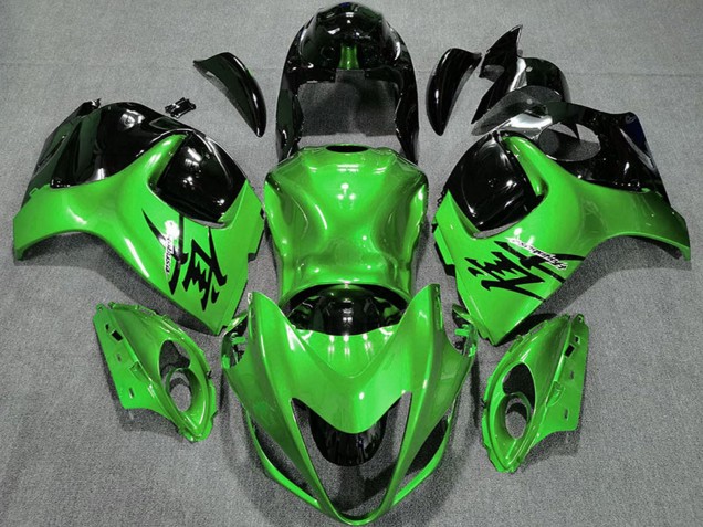 Suzuki GSXR 1300 Motorrad Verkleidung 2008-2020 - Glanzendes Grun und Schwarz