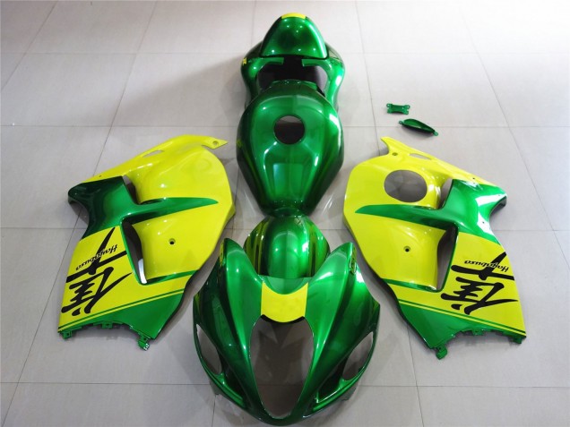 Suzuki GSXR 1300 Motorrad Verkleidung 1996-2007 - Grun und Gelb