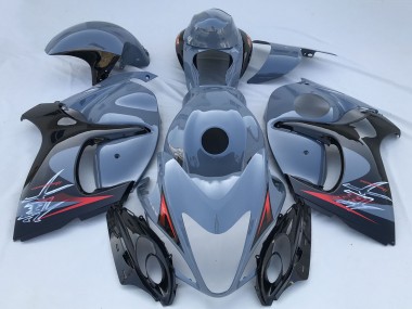 Suzuki GSXR 1300 Motorrad Verkleidung 2008-2020 - Nardo Grau Schwarz Rot