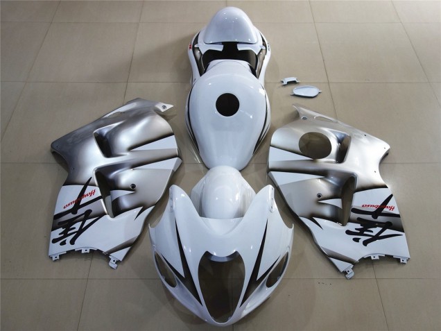 Suzuki GSXR 1300 Motorrad Verkleidung 1996-2007 - Weiss Silber
