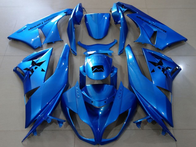 Kawasaki ZX6R Motorrad Verkleidung 2009-2012 - Blau