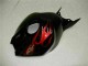 Honda CBR1000RR Motorrad Verkleidung 2004-2005 - Glanzendes Schwarz Rot Flamme
