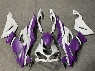 Kawasaki ZX6R Motorrad Verkleidung 2019-2022 - Weiss Lila