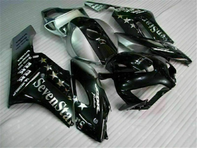 Honda CBR1000RR Motorrad Verkleidung 2004-2005 - Silber Glanzendes Schwarz SevenStars