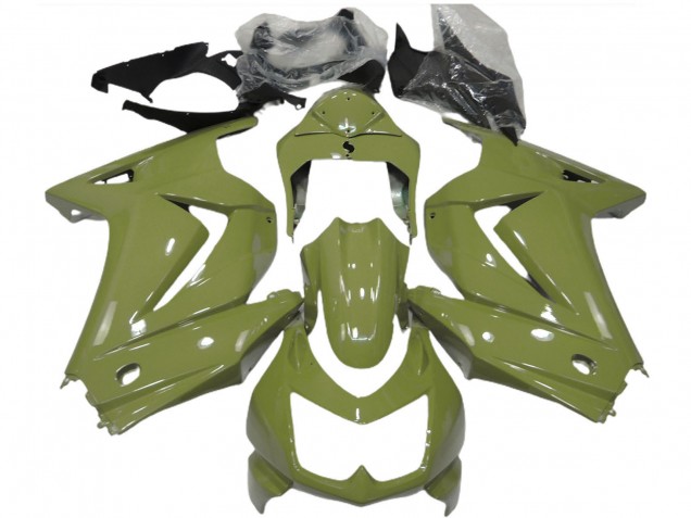 Kawasaki Ninja 250 Motorrad Verkleidung 2008-2012 - Olive Grun