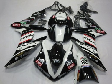 Yamaha R1 Motorrad Verkleidung 2004-2006 - Weiss Schwarz Volvo Fimer Yamalube Sterilgarda 28