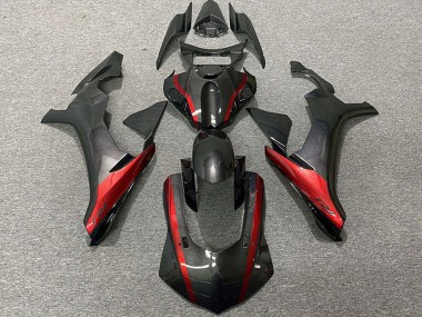 Yamaha R1 Motorrad Verkleidung 2015-2019 - Carbonfaser Stil Rot