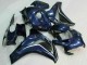 Honda CBR1000RR Motorrad Verkleidung 2008-2011 - Dunkel Blau Glanzendes Schwarz