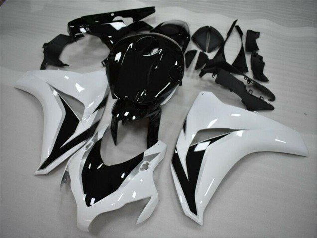 Honda CBR1000RR Motorrad Verkleidung 2008-2011 - Weiss Glanzendes Schwarz