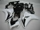 Honda CBR1000RR Motorrad Verkleidung 2008-2011 - Weiss Glanzendes Schwarz