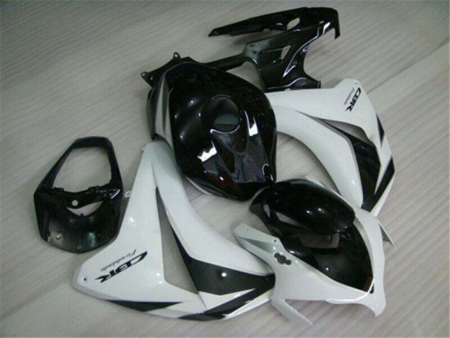 Honda CBR1000RR Motorrad Verkleidung 2008-2011 - Weiss Glanzendes Schwarz
