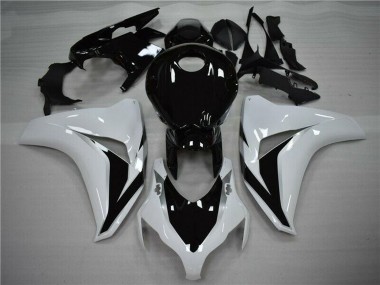 Honda CBR1000RR Motorrad Verkleidung 2008-2011 - Weiss Glanzendes Schwarz