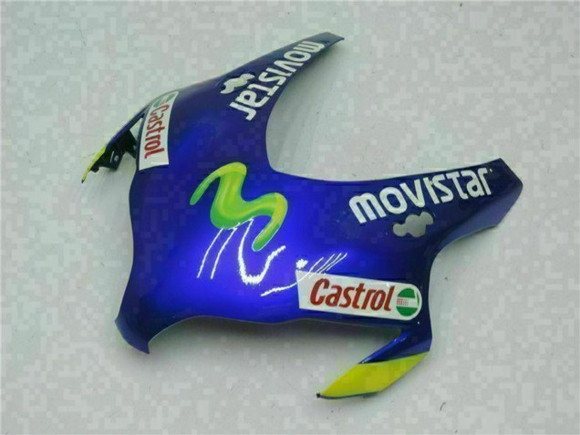Honda CBR1000RR Motorrad Verkleidung 2008-2011 - Blau Gelb Grun MoviStar Castrol