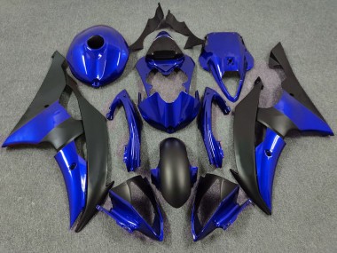 Yamaha R6 Motorrad Verkleidung 2008-2016 - Blau Matt Schwarz