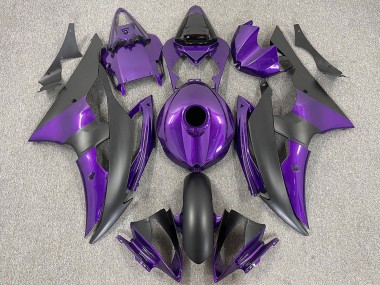 Yamaha R6 Motorrad Verkleidung 2008-2016 - Lila Matt Schwarz