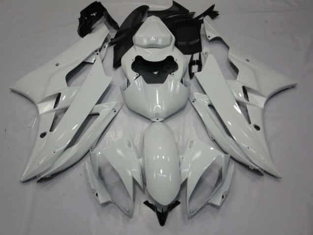 Yamaha R6 Motorrad Verkleidung 2006-2007 - Glanzendes Weiss