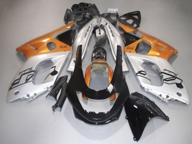 Yamaha YZF600R Thundercat Motorrad Verkleidung 1996-2007 - Silber Orange Schwarz