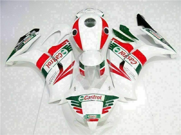Honda CBR1000RR Motorrad Verkleidung 2012-2016 - Weiss Rot Grun Castrol
