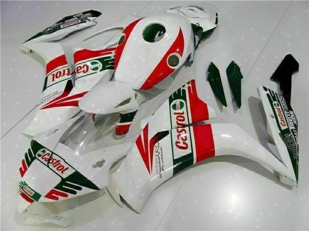 Honda CBR1000RR Motorrad Verkleidung 2012-2016 - Weiss Rot Grun Castrol
