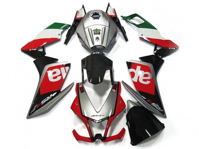 Aprilia RS4 125 Motorrad Verkleidung 2012-2018 - Silber Rot Grun Glanzendes Schwarz OEM Stil