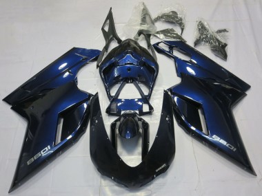 Ducati 1098 Motorrad Verkleidung 2007-2014 - Dunkel Blau