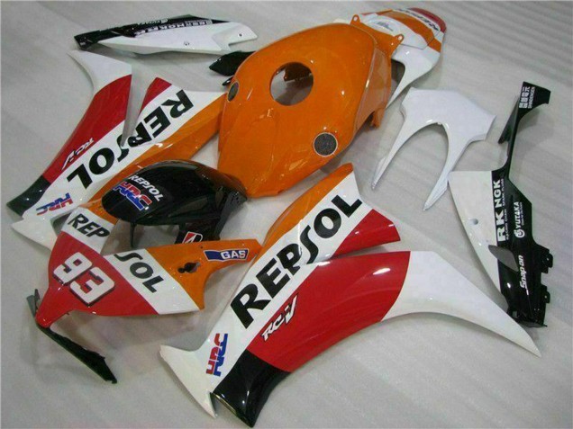 Honda CBR1000RR Motorrad Verkleidung 2012-2016 - Weiss Orange Rot Glanzendes Schwarz HRC Repsol 93