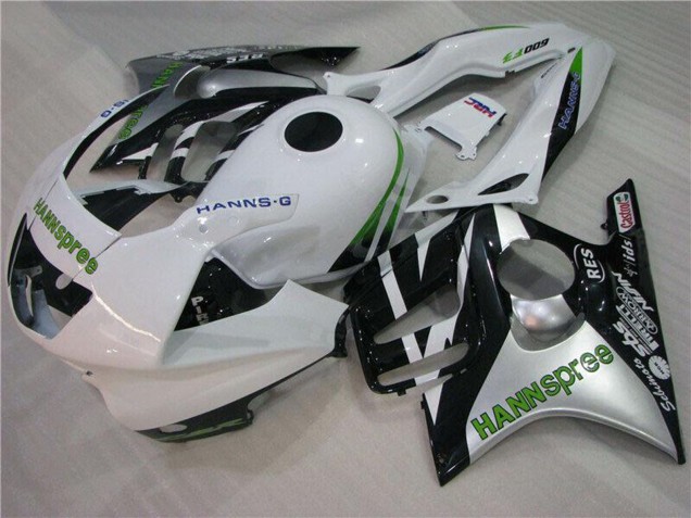 Honda CBR600 F3 Motorrad Verkleidung 1995-1996 - Weiss Silber Grun Hannspree