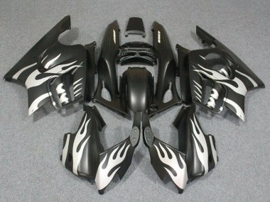 Honda CBR600 F3 Motorrad Verkleidung 1995-1996 - Weiss Matt Schwarz Flamme