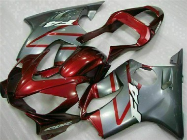 Honda CBR600 F4i Motorrad Verkleidung Kit 2001-2003 - Silber Rot